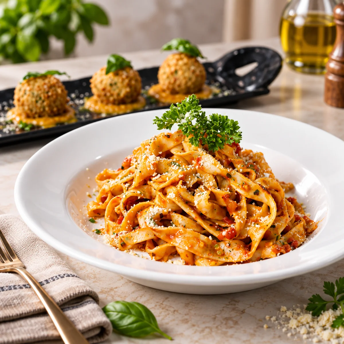 Illustrative Italian pasta