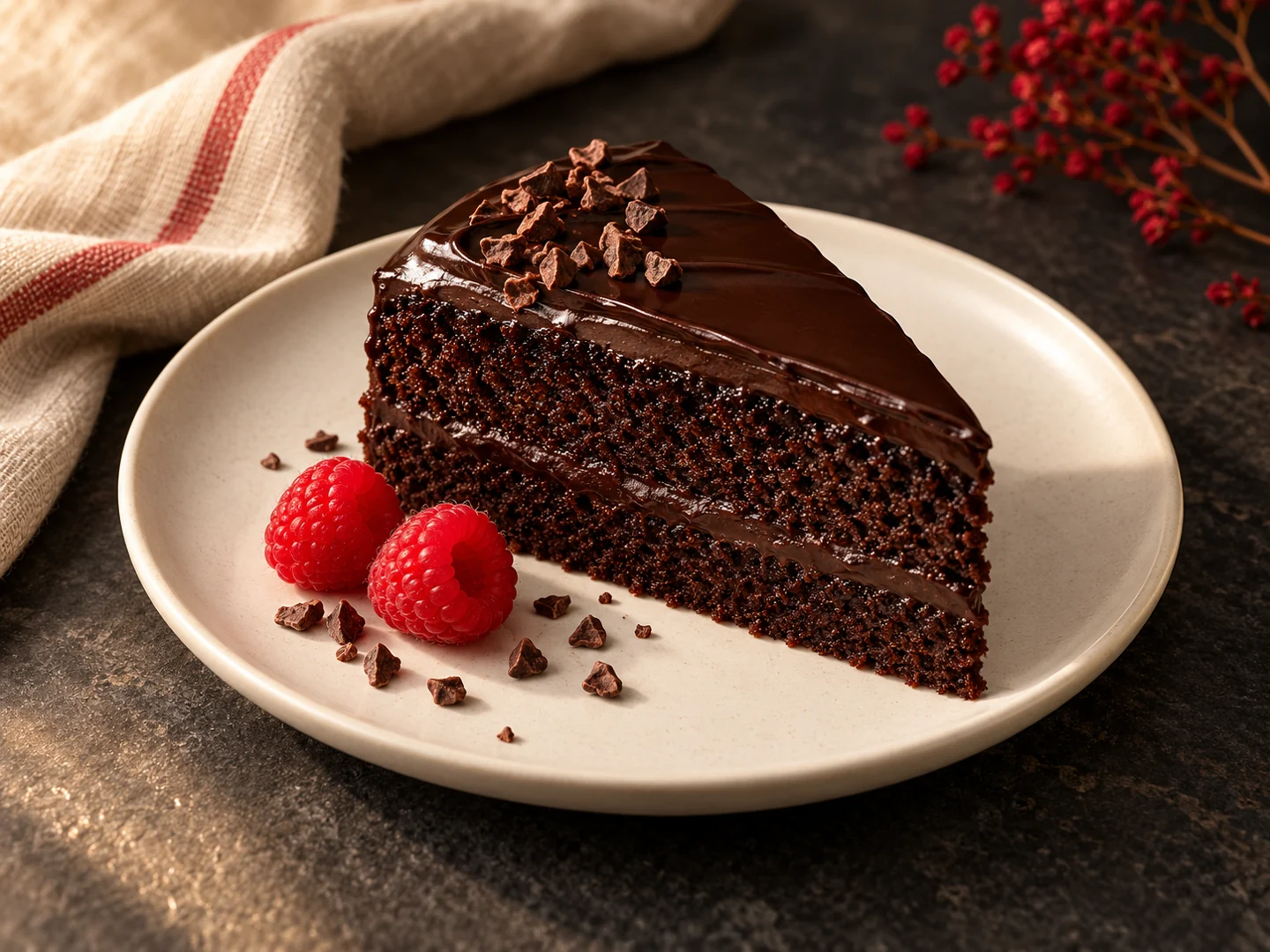 Illustrative eggless chocolate cake Illustrative eggless chocolate cake