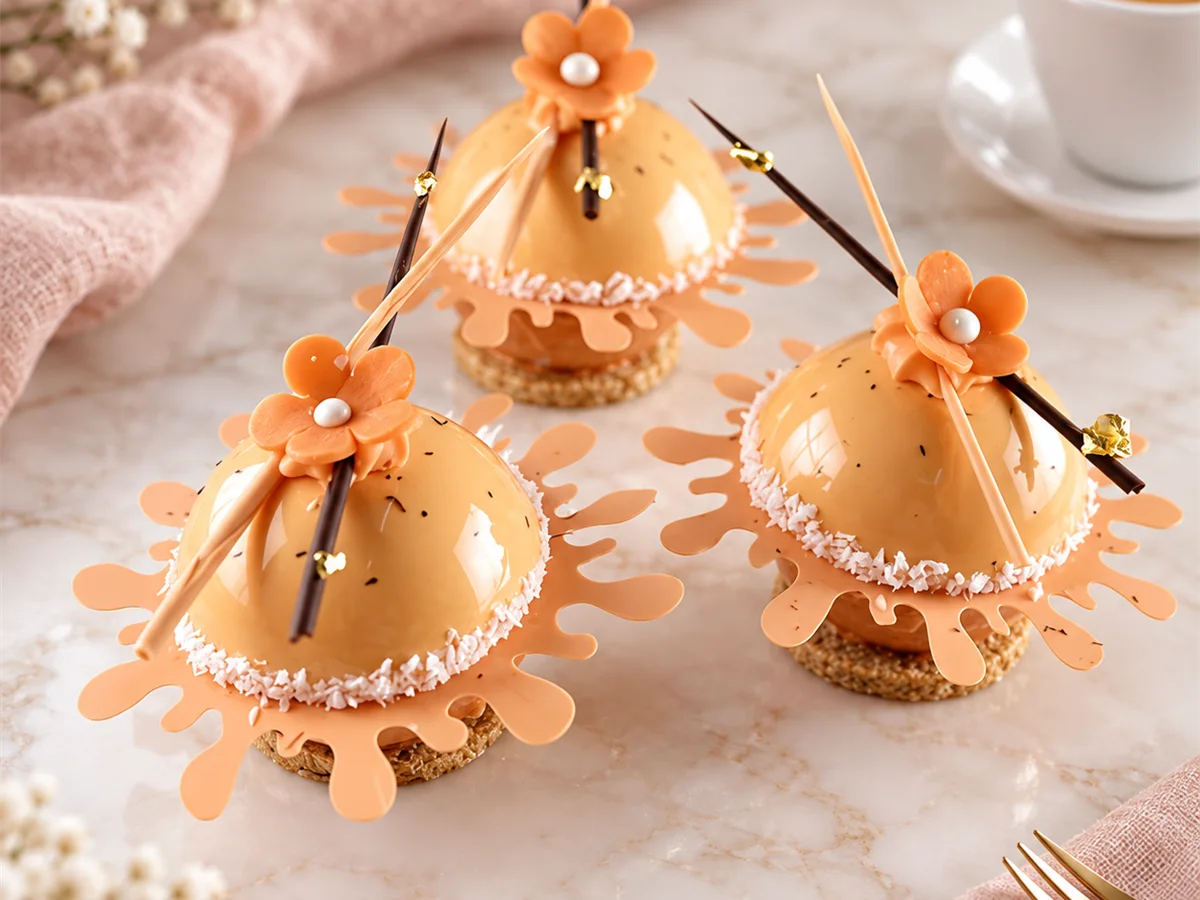 Contemporary patisserie — illustrative culinary photography