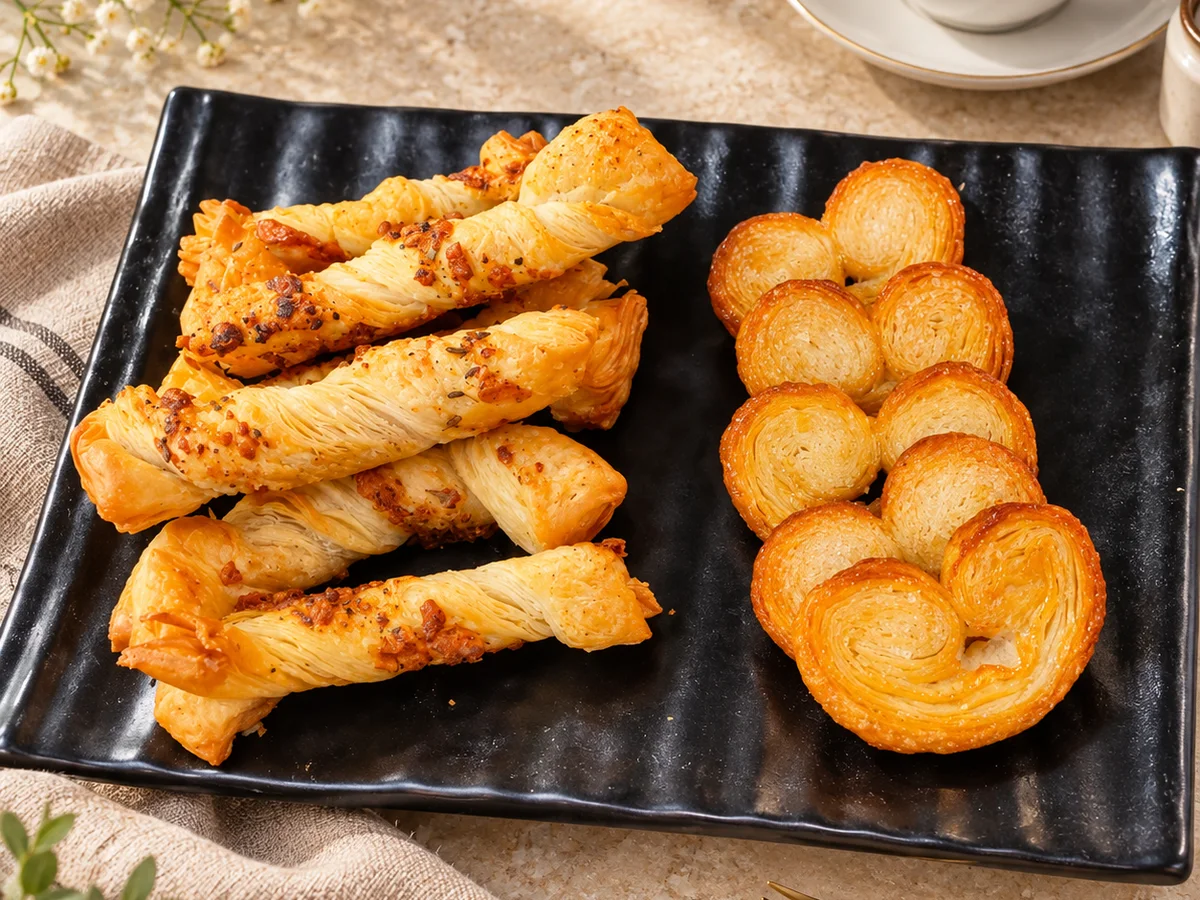 Savoury pastry selection — illustrative culinary photography